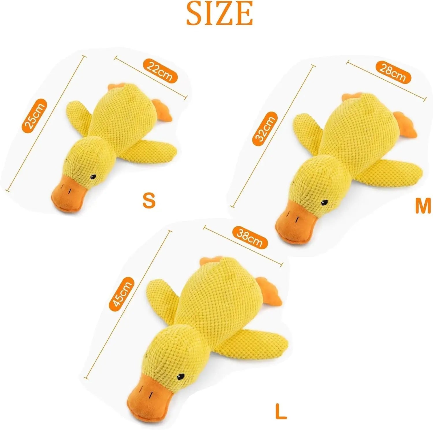 Pato de Peluche con Sonido para Perros - Resistente a Mordiscos para Razas Pequeñas y Grandes