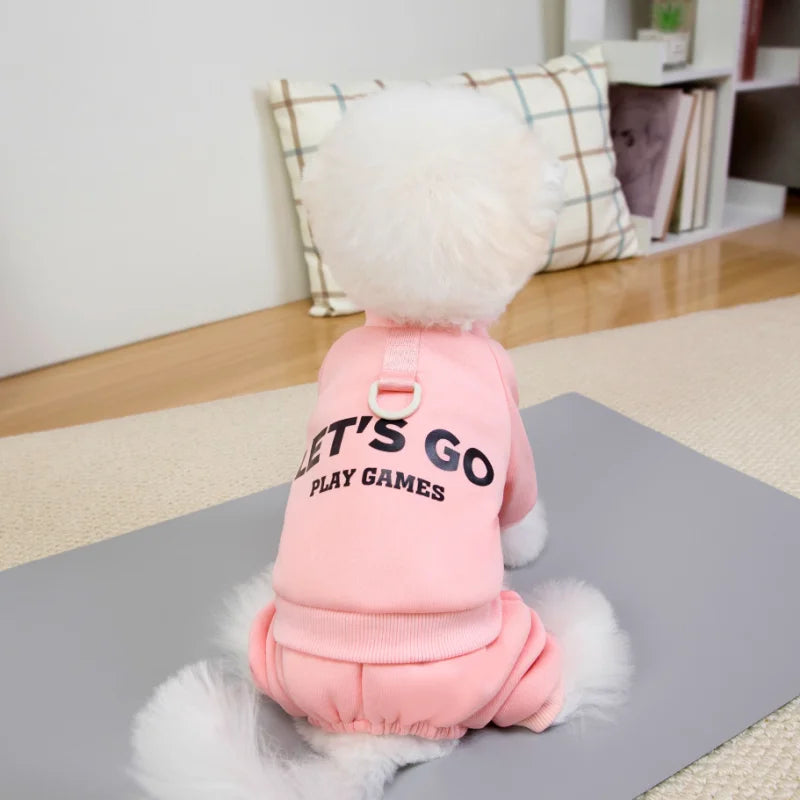 Dog Clothes Cotton Soft Overalls for Dogs Winter Puppy Jumpsuit Warm Coat Chihuahua Bichon French Bulldog Costumes Pet Clothing