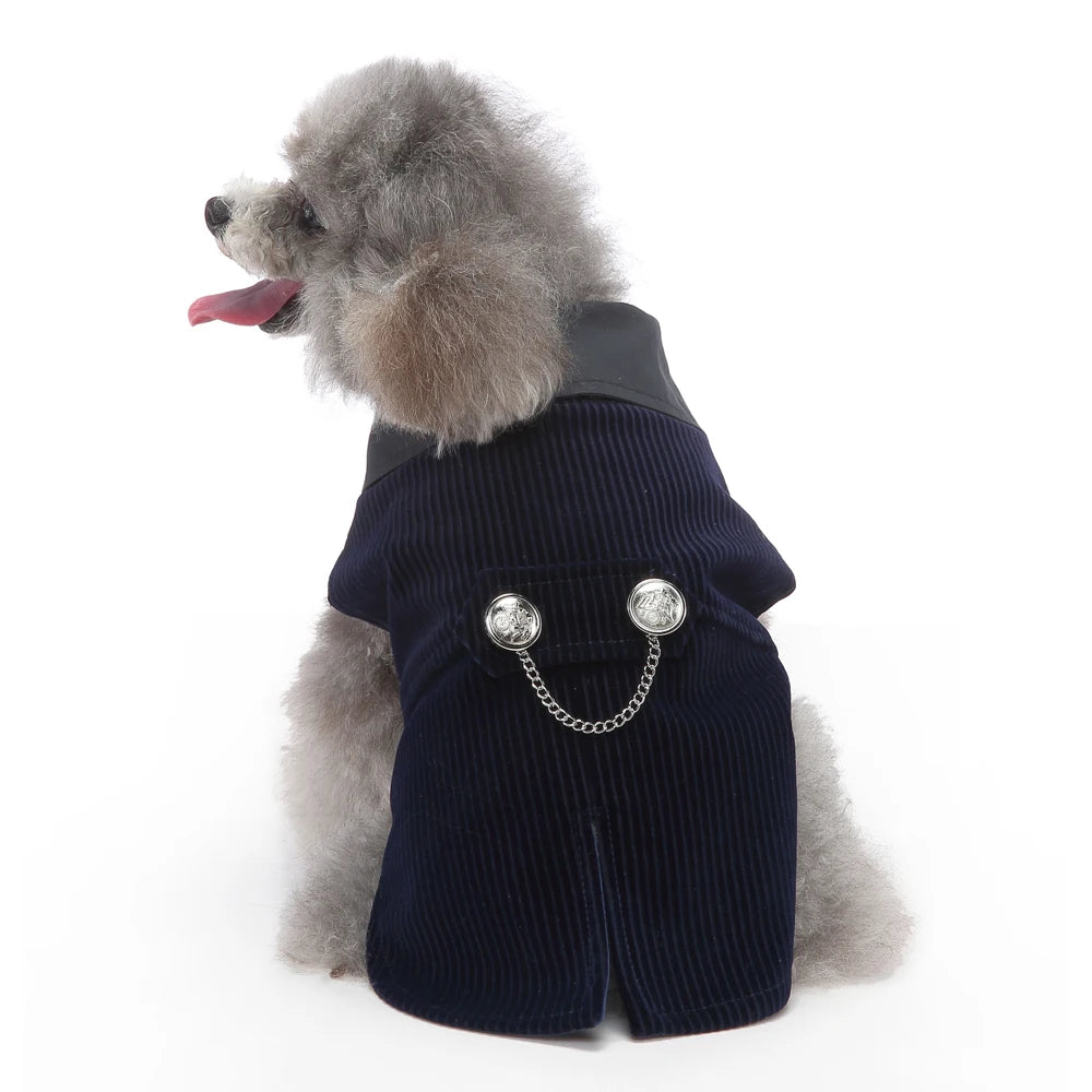 Esmoquin Formal con Pajarita para Perros y Gatos – Traje Elegante para Bodas, Halloween y Fiestas | Tallas XS a XL