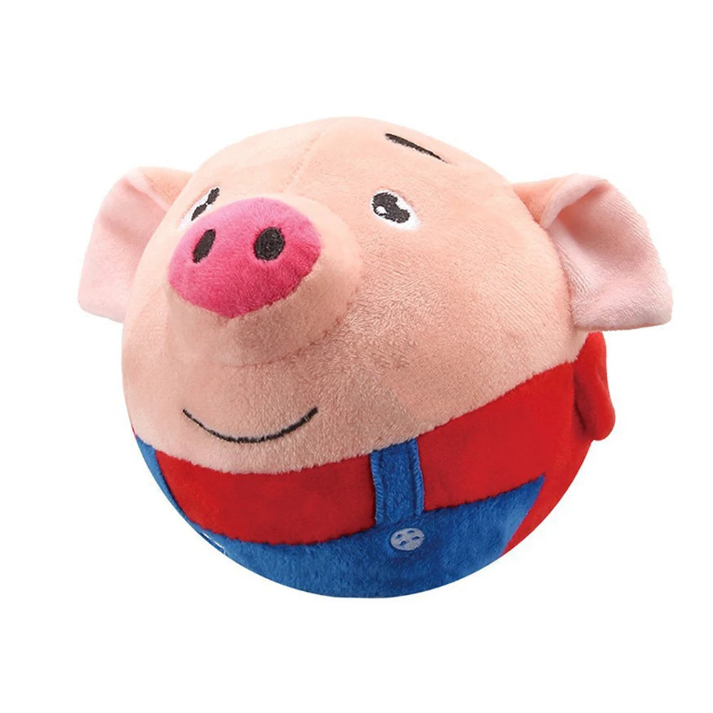 Pelota de Peluche Automática con Vibración y Sonido para Perros - Lavable 15 cm
