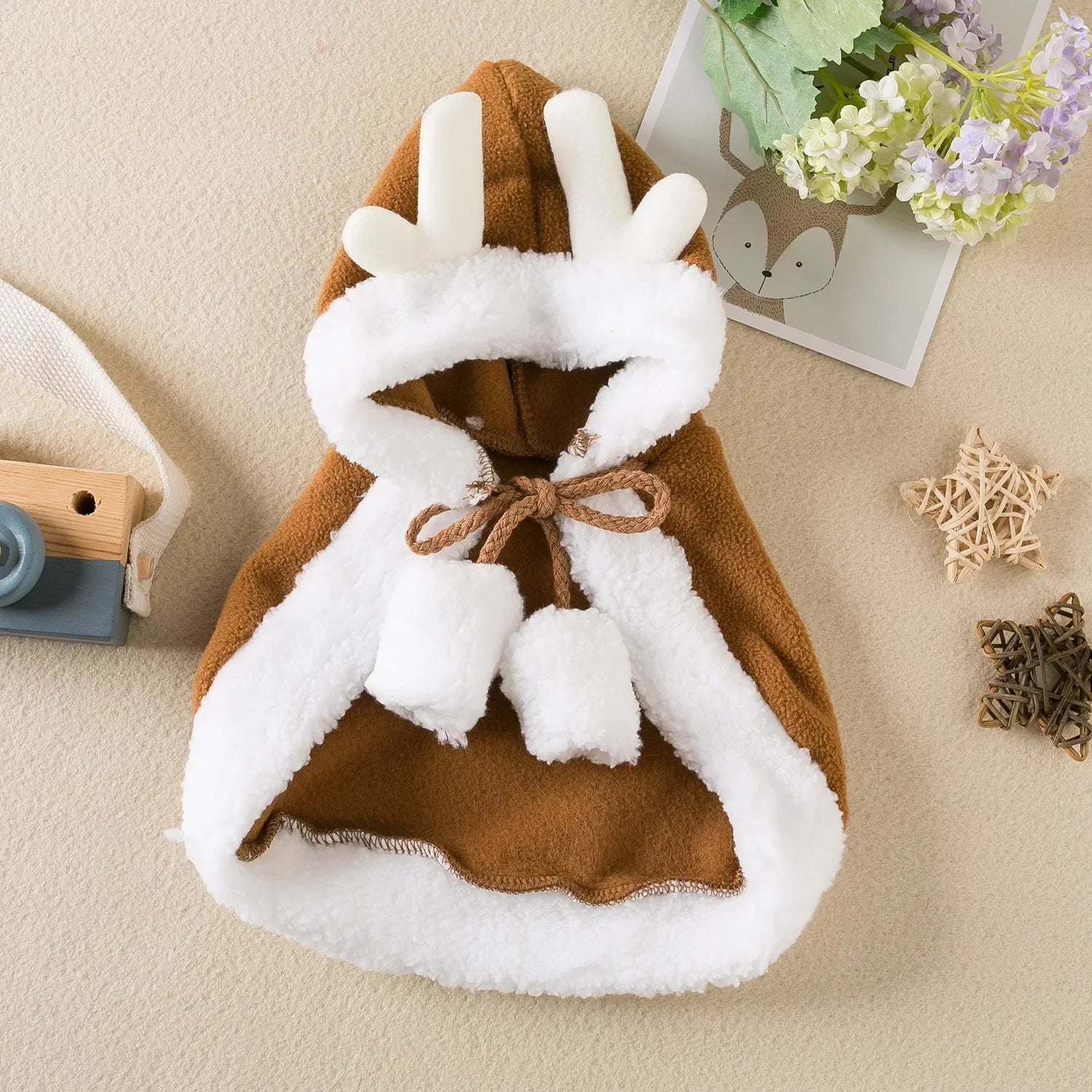 Capa Navideña de Papá Noel para Gatos y Perros Pequeños – Disfraz de Cosplay | Tallas S, M y L