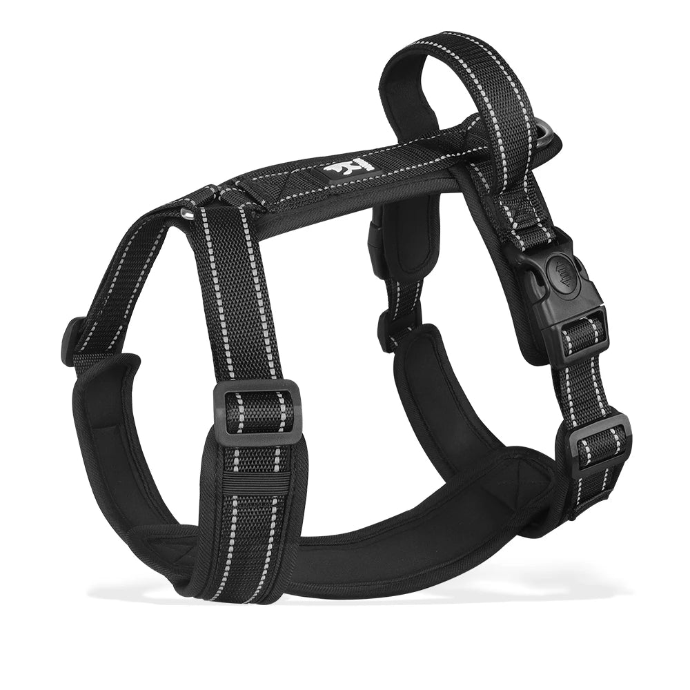 Arnés Antipérdida con Asa de Control para Perros — Neopreno y Poliéster, Reflectante, Tallas S–XL