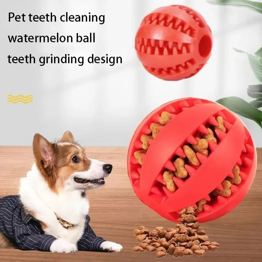Pelota Dispensadora de Premios para Perros - Goma Resistente con Diseño Sandía