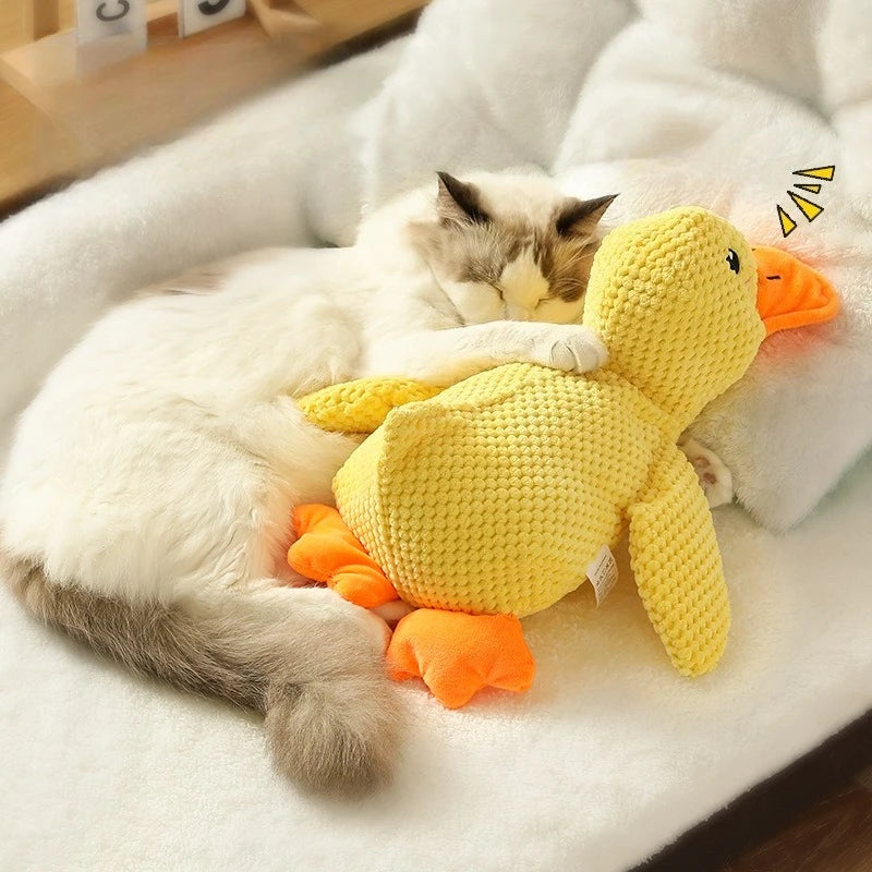 Pato de Peluche con Sonido para Perros - Resistente a Mordiscos para Razas Pequeñas y Grandes