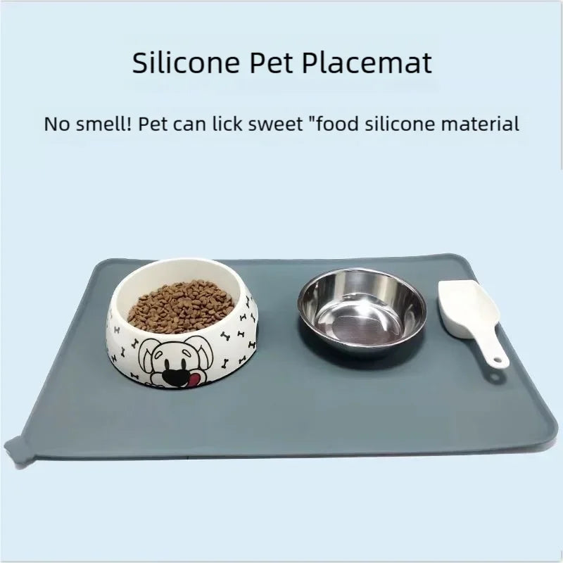 Bandeja Comedero de Silicona para Perros y Gatos
