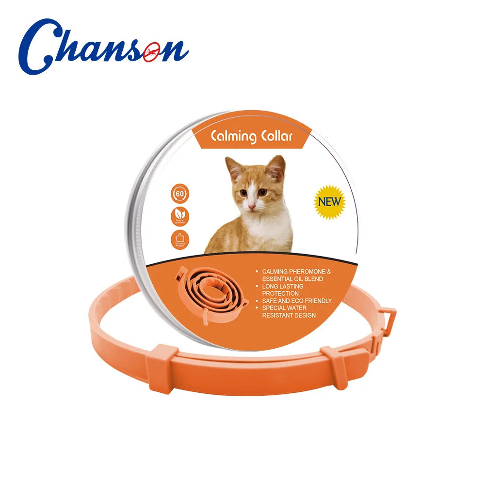 Collar Calmante con Feromonas para Perros y Gatos — Lavanda y Manzanilla, hasta 60 días