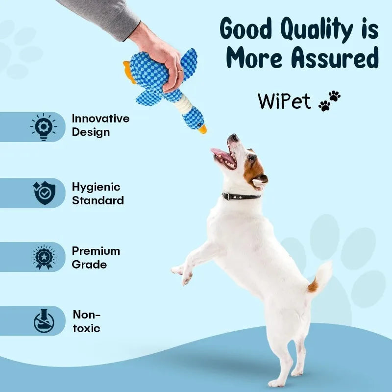 Juguete de Peluche Ganso con Sonido para Perros - Resistente a Mordiscos