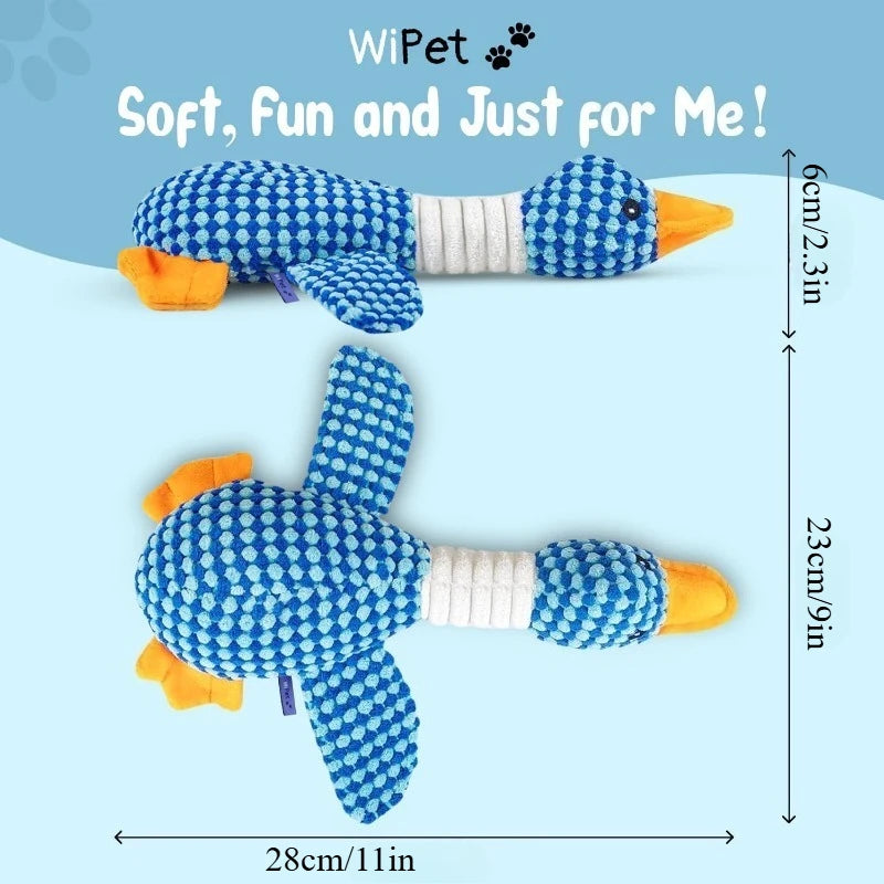 Juguete de Peluche Ganso con Sonido para Perros - Resistente a Mordiscos