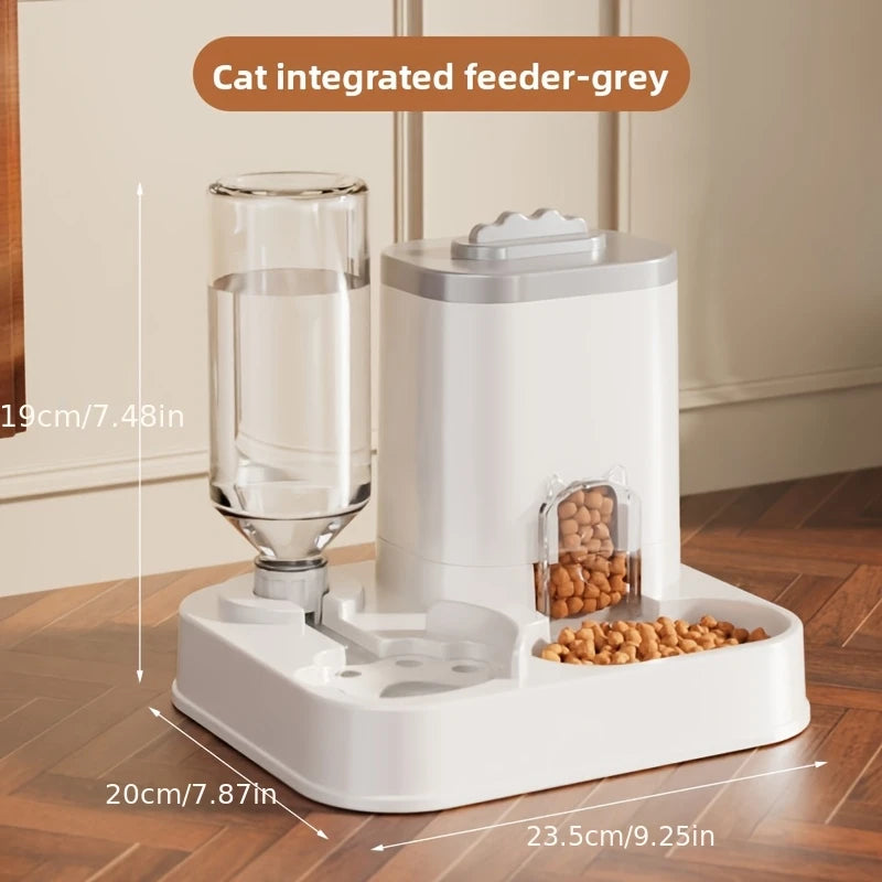 Comedero Automático 2 en 1 con Dispensador de Agua para Gatos y Perros