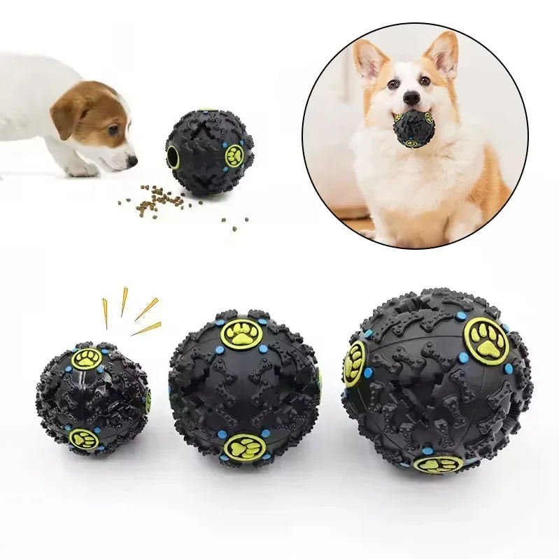 Juguete Masticable con Sonido para Perros - Bola Tambaleante Resistente a Mordidas