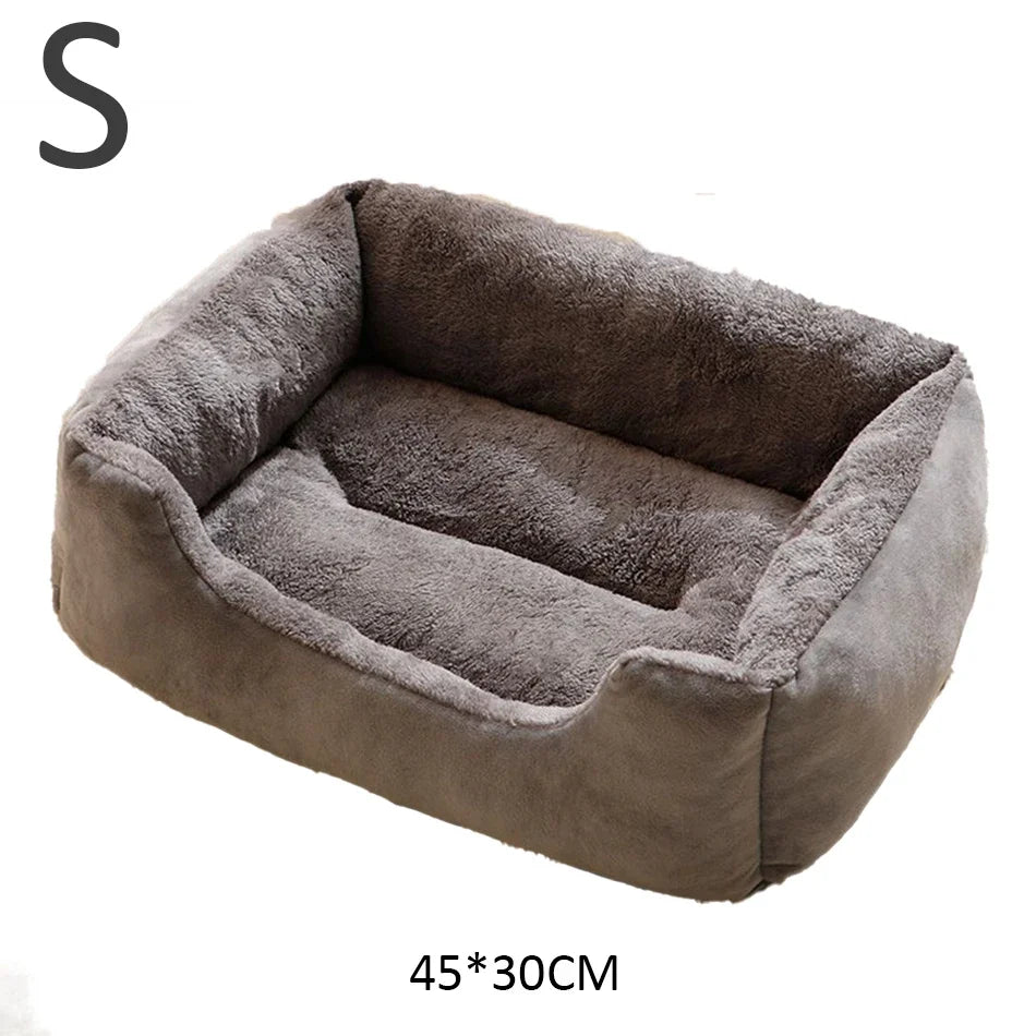 Cama Cojín de Felpa Corta para Gatos y Perros – Suave, Transpirable, Tallas S, M y L