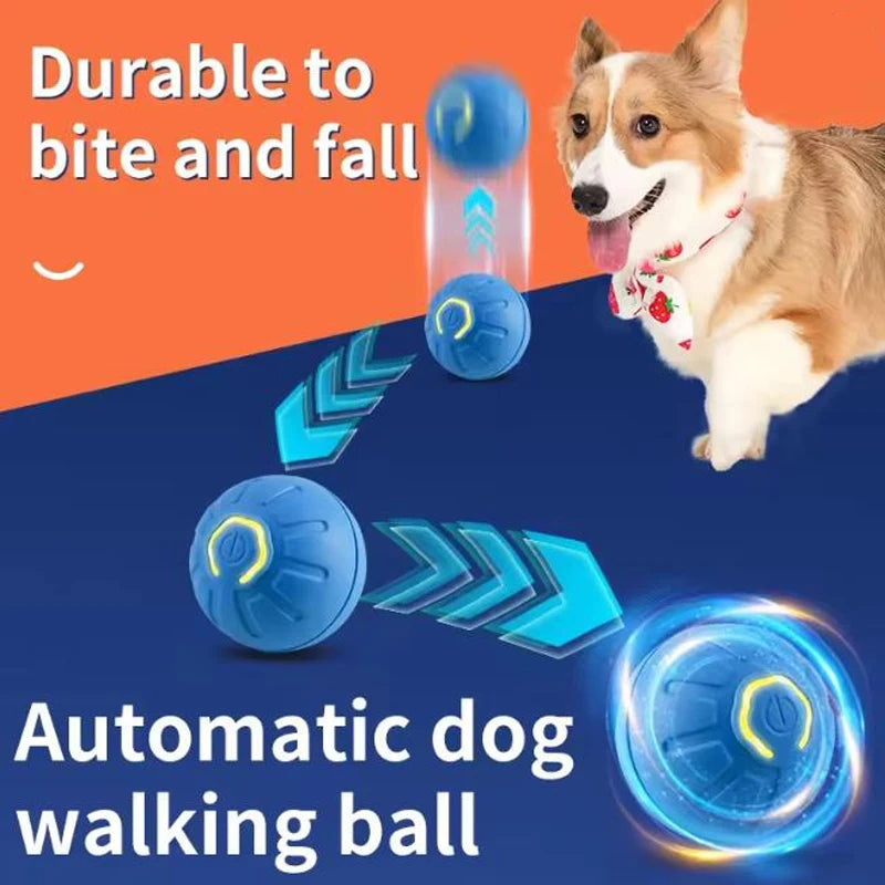Pelota Electrónica Automática para Perros y Gatos - Movimiento Inteligente con Carga USB