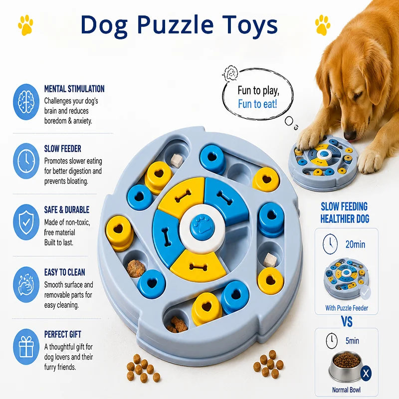 Juguete Dispensador de Premios para Perros - Puzzle Interactivo Antiaburrimiento