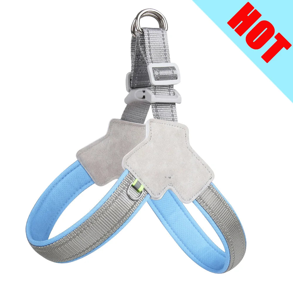 Arnés Reflectante Tipo Chaleco para Perros y Gatos — Ajustable, Transpirable, Tallas S–XL