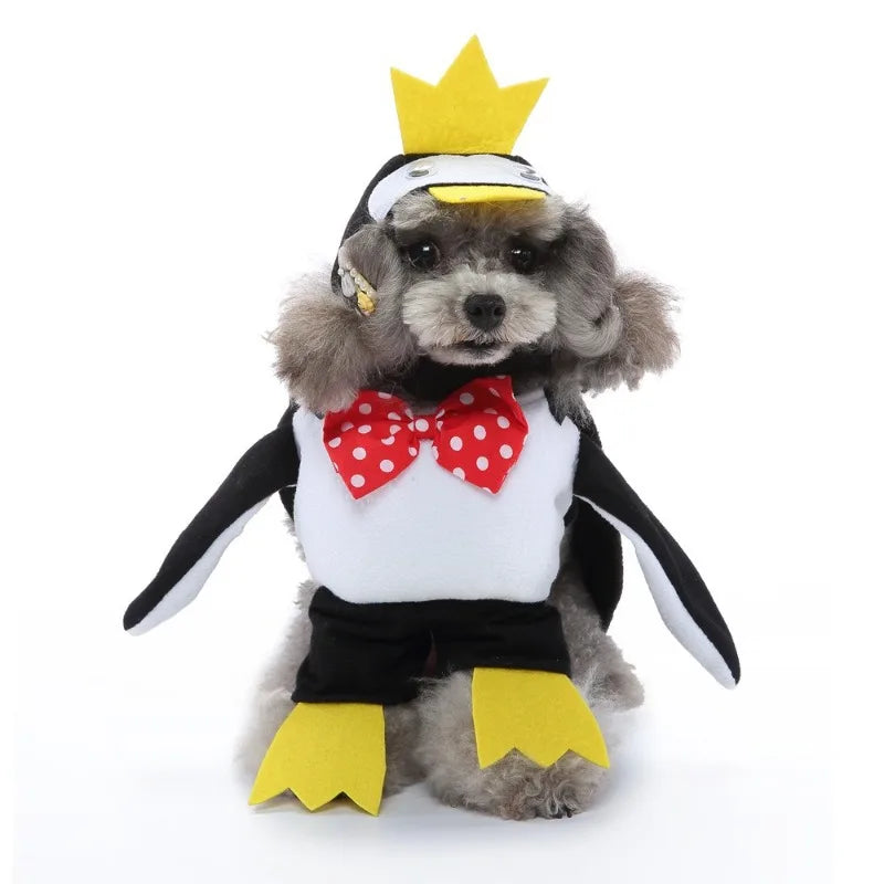Disfraz de Pingüino para Perros y Gatos – Traje Cosplay Divertido para Halloween | Tallas S a XL