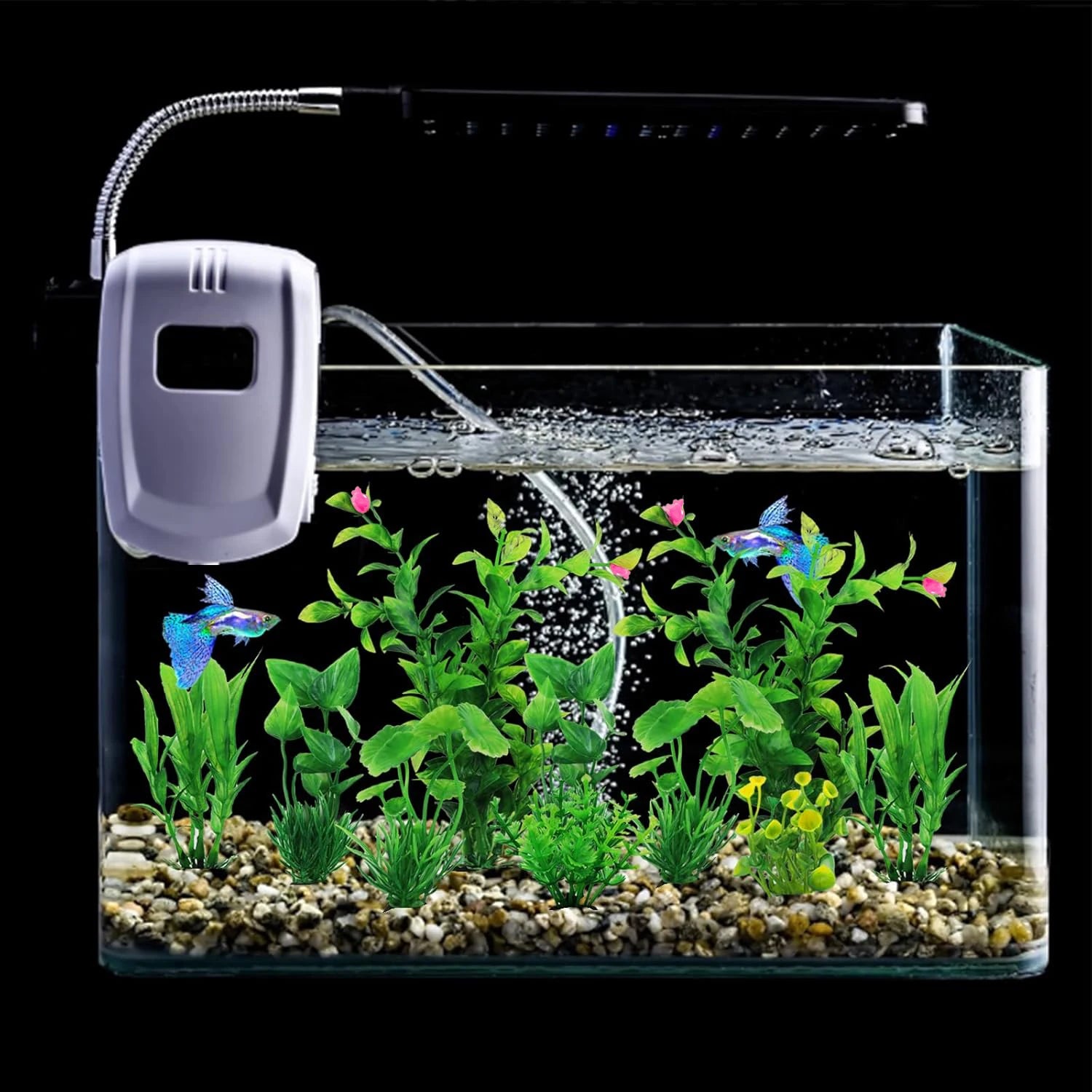 Fish Tank Accessories Green Plants 10pcs Green Fish Tank Decorations Aquarium Artificial Plastic Plants Decor Plastic Plants