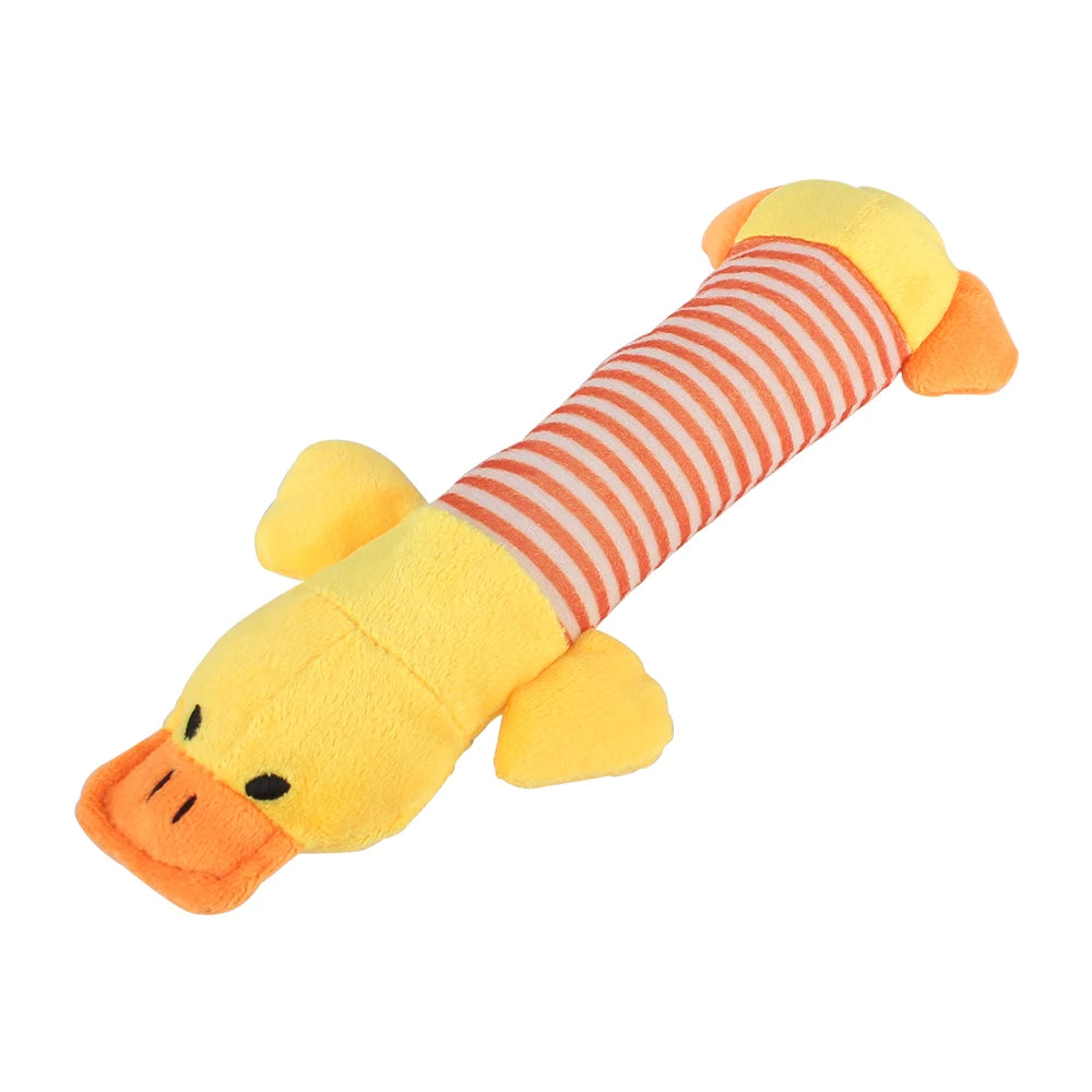 Peluche con Sonido para Perros y Gatos - Elefante, Pato o Cerdo