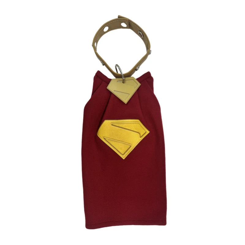 Set Capa Superhéroe con Collar y Chapa para Perros | S-L