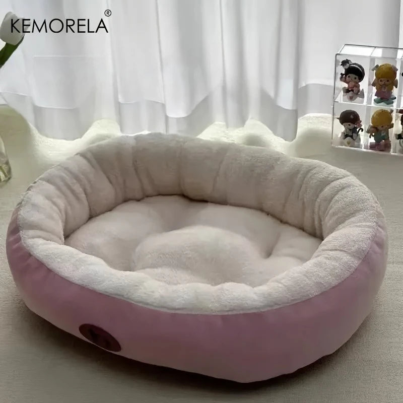 Cama Ovalada Acolchada para Gatos y Perros | Todas las Temporadas