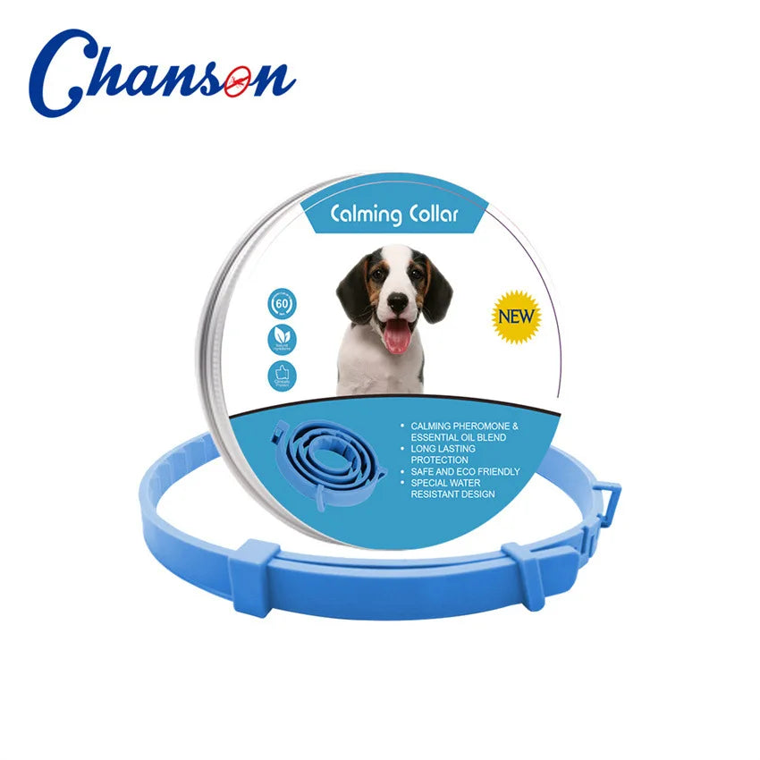 Collar Calmante con Feromonas para Perros y Gatos — Lavanda y Manzanilla, hasta 60 días