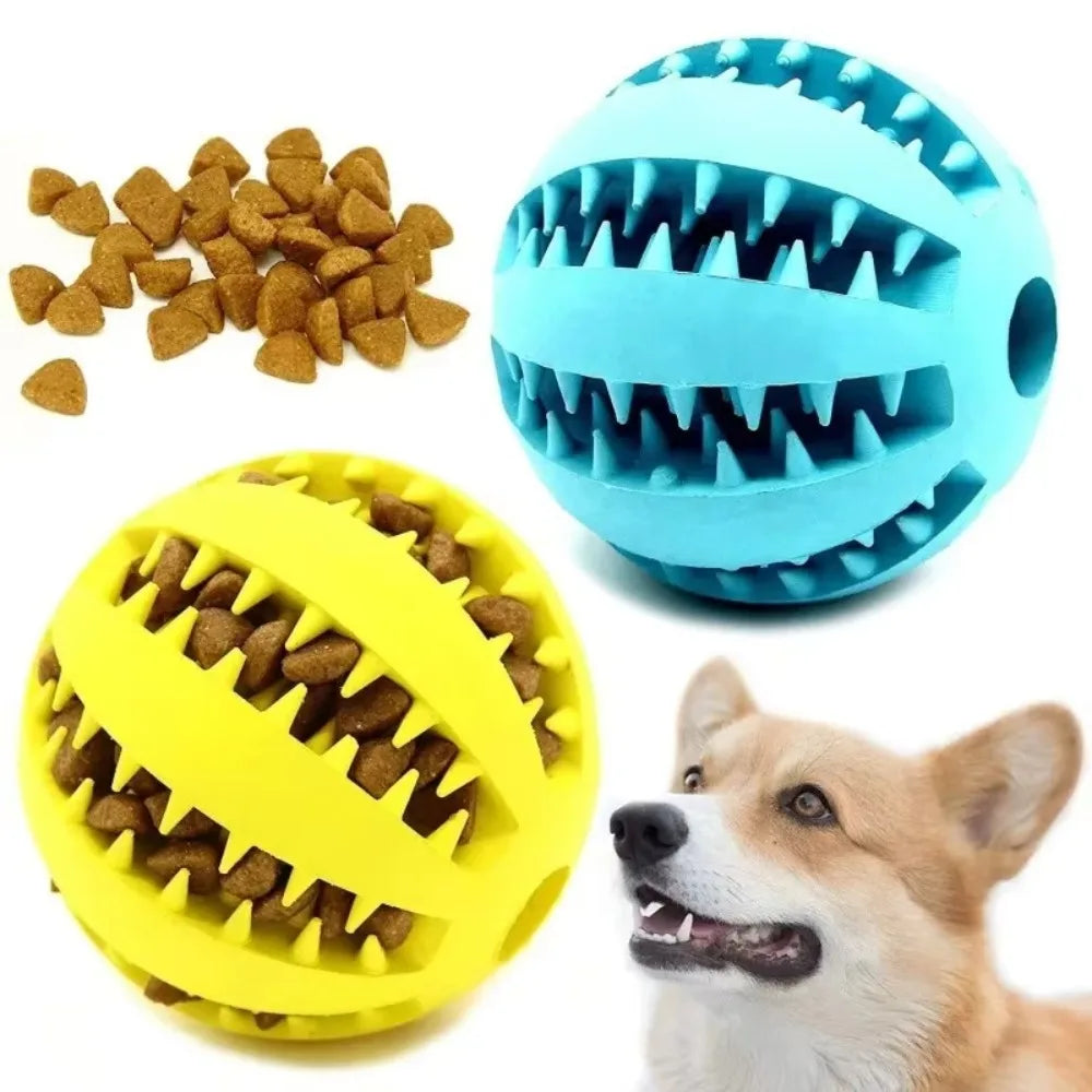 Pelota Dispensadora de Premios para Perros - Goma Resistente con Diseño Sandía