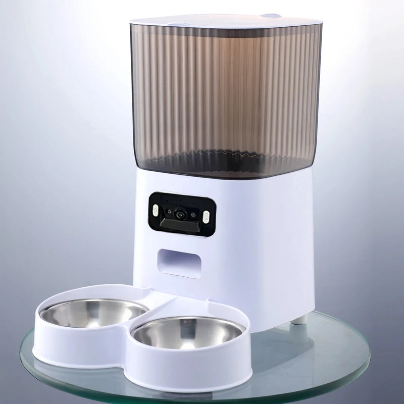 Comedero Automático Inteligente para Gatos y Perros 5L – WiFi, Cámara HD y Programable