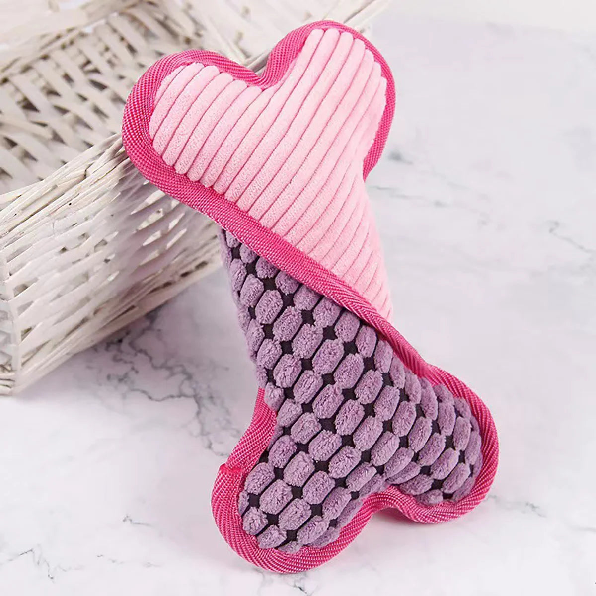 Hueso de Peluche con Sonido para Perros - Apto para Razas Pequeñas, Medianas y Grandes