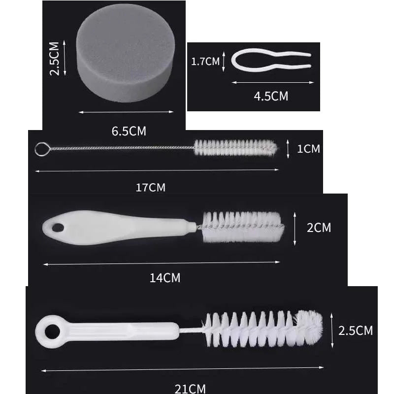 Cat Water Fountain Accessories Cleaning Brush Set for Pet Water Dispenser Pump Pipe Tube Bottle Cup Kettle Nozzles Cleaner Tools